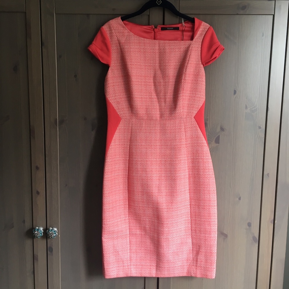 NWT Tahari Modern Melon Dress