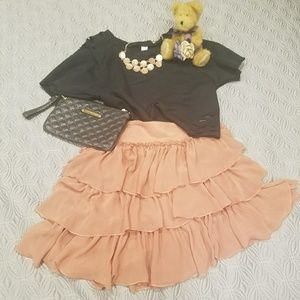 Free people ruffle skirt