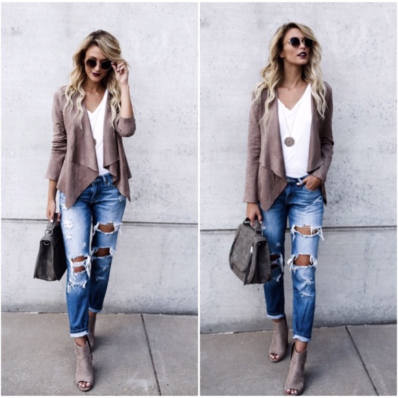 🆕LAST ONE Dylan Latte Vegan Suede Jacket - Picture 2 of 8