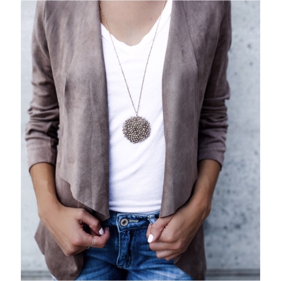 🆕LAST ONE Dylan Latte Vegan Suede Jacket - Picture 7 of 8