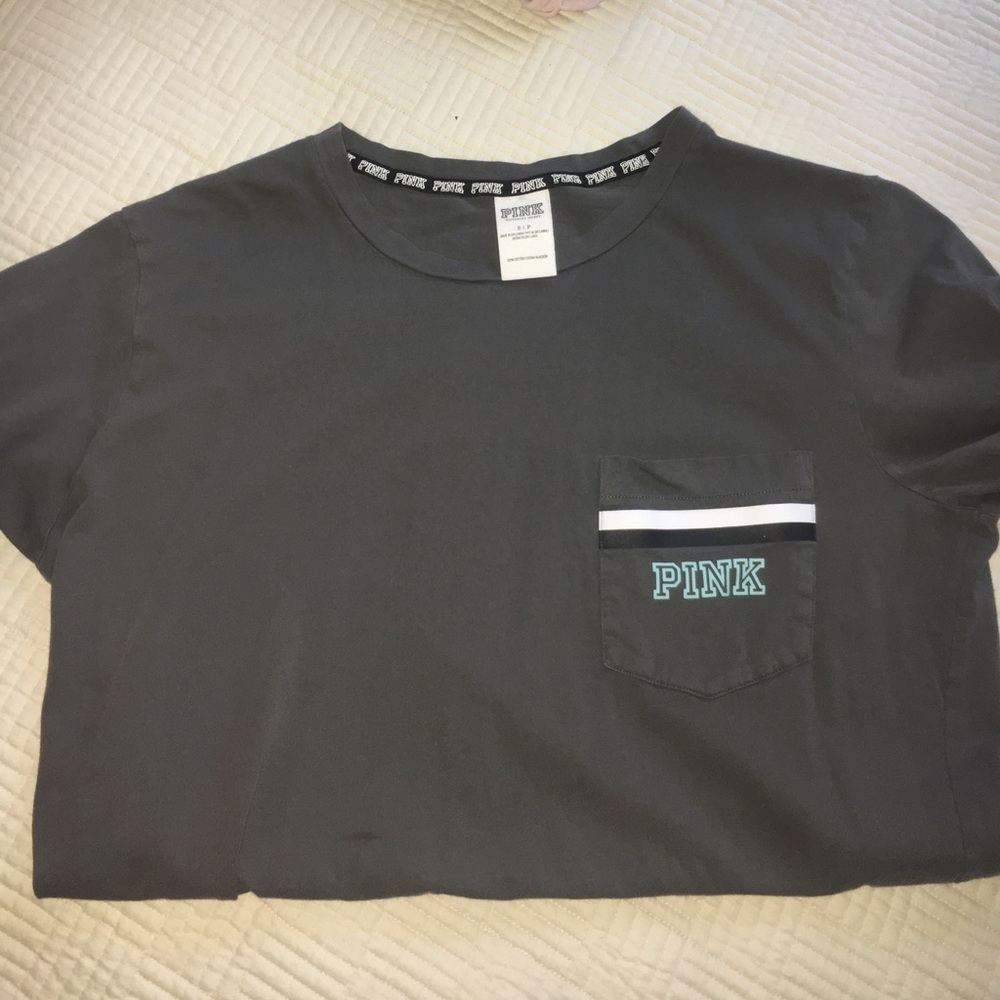 vs pink grey tshirt