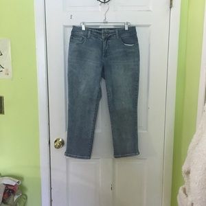 Cropped Medium Wash Jeans