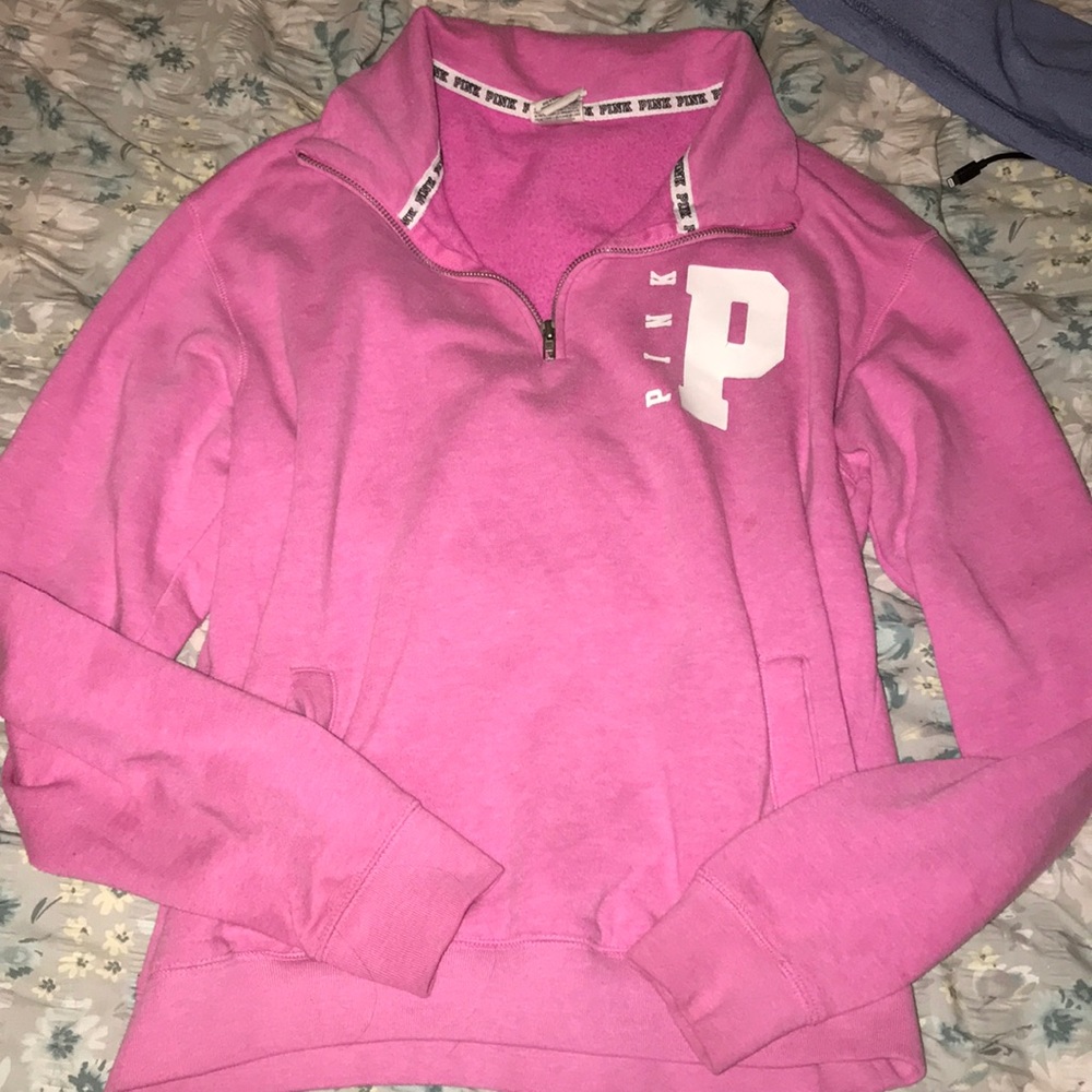 SOLD Pink Victoria’s Secret pull over jacket