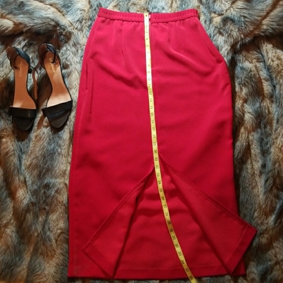🔥FINAL PRICE Fire Engine Red Jessica Howard Skirt - Picture 2 of 6