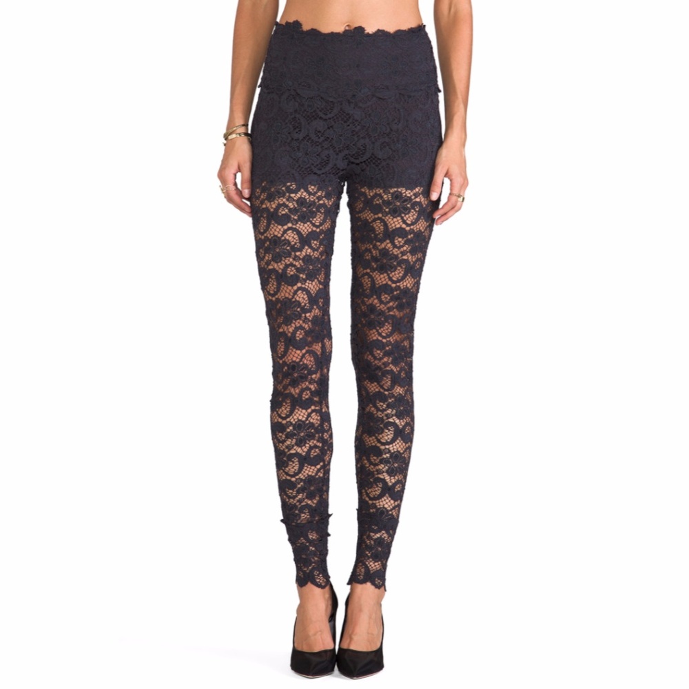 Nightcap Clothing Women's  Dixie Black Lace Pant