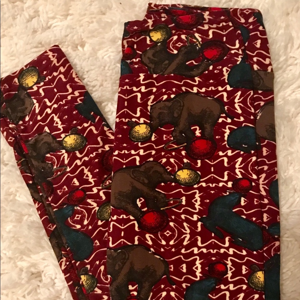 New OS Elephant Leggings LuLaRoe