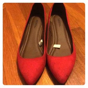 Red Merona Flats