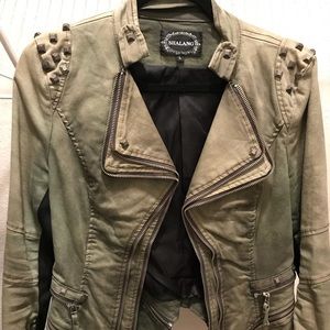 Army Green Studded Jacket