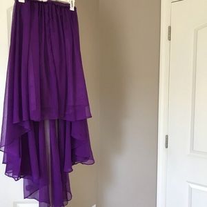 Purple Hi Low Dress