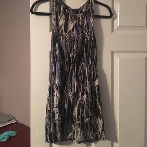 Open back Black/blue/white dress