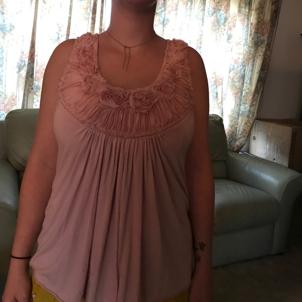 Pink salmon colored shirt