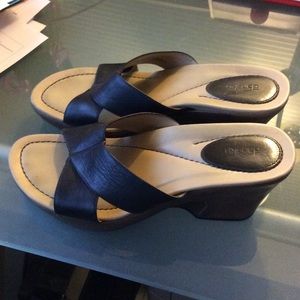 Dansko Leather Sandals Black  - Size 39