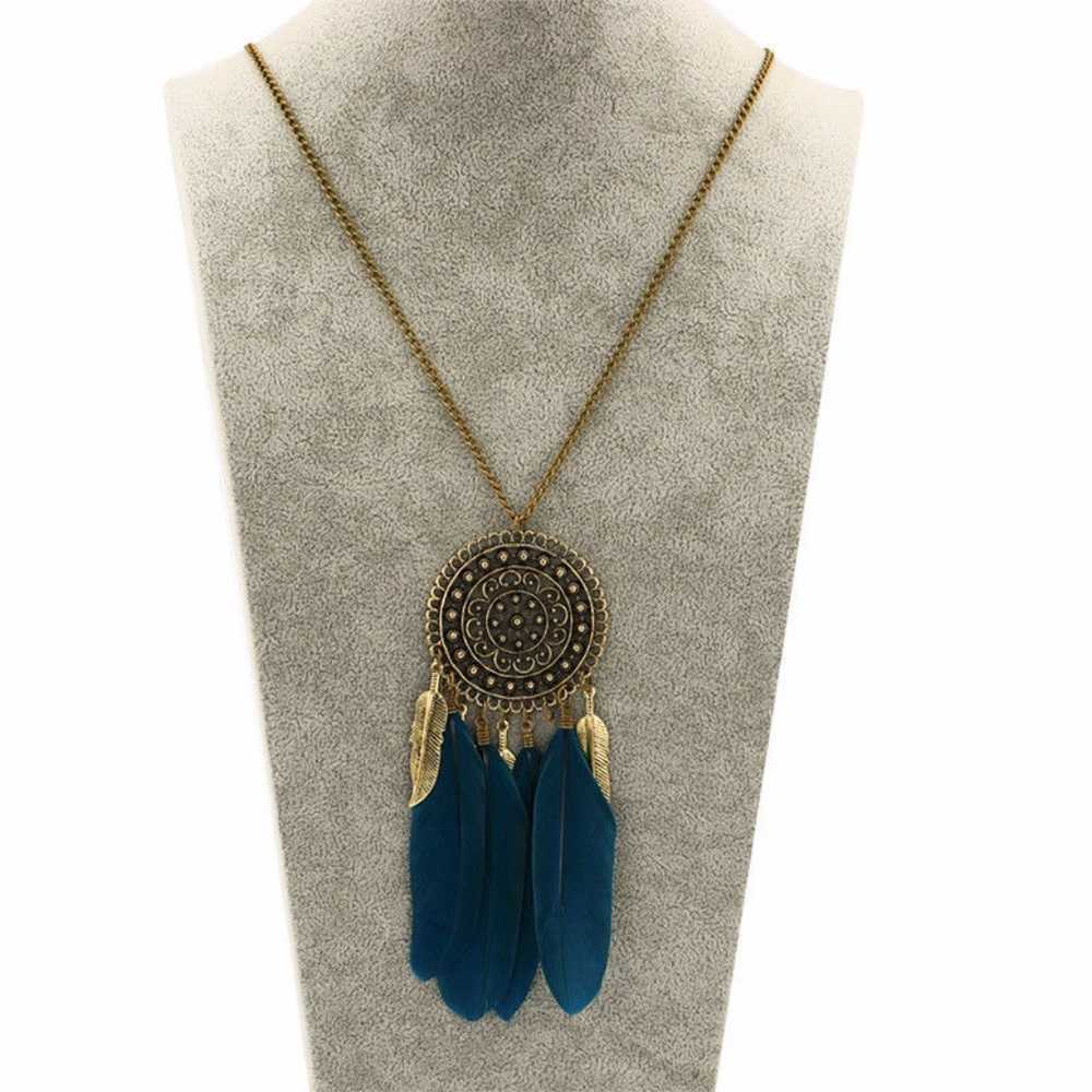 Boho Feather Necklace