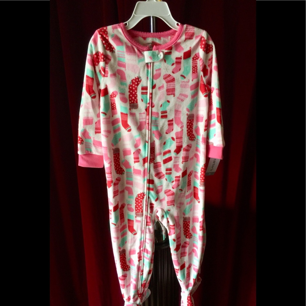 Toddler Girls’ 1-Piece Footed Pajamas
