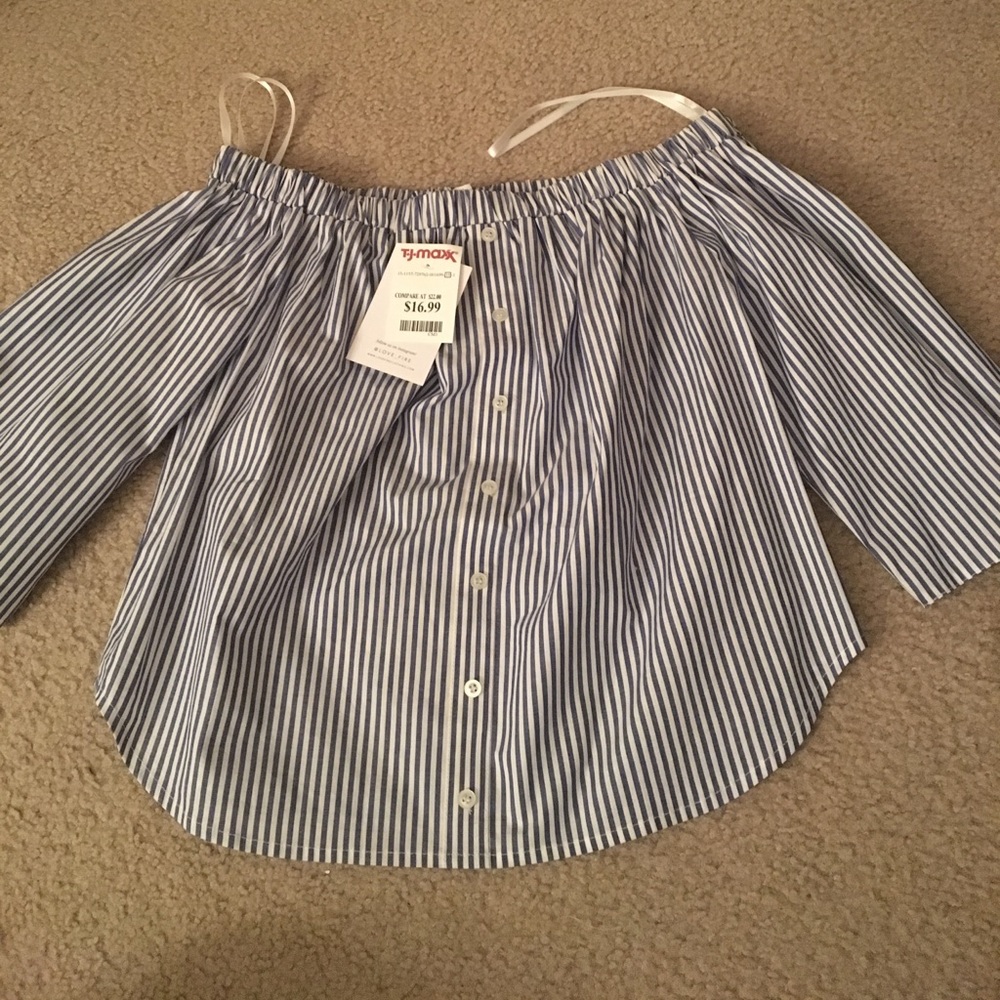 off the shoulder top-new from TJ Maxx