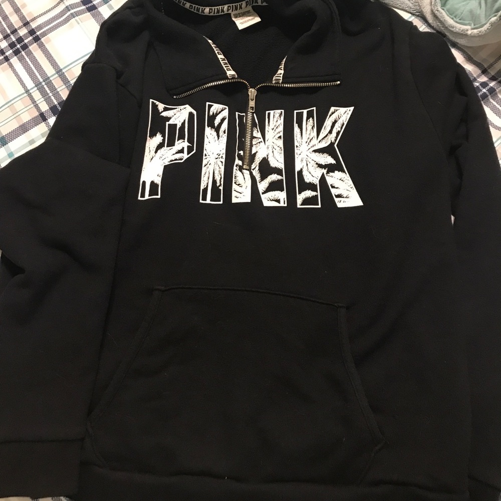 PINK black sweat shirt super cozy