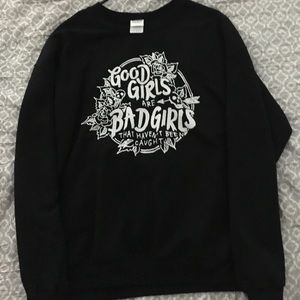 Black Graphic Sweater