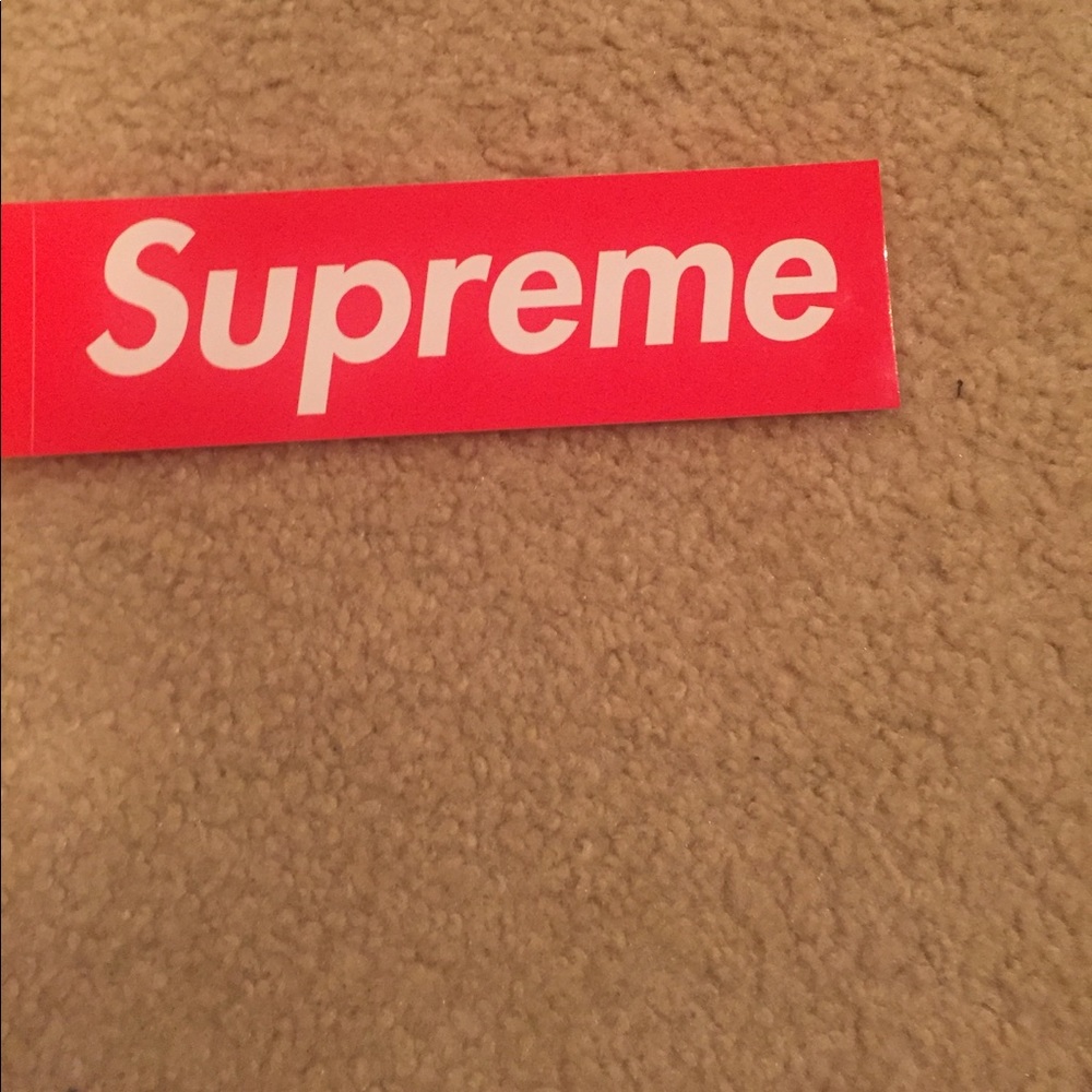 Two supreme stickers