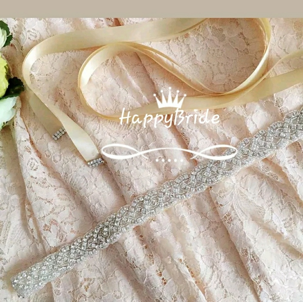 Stunning Rhinestone Bridal Belt/Sash