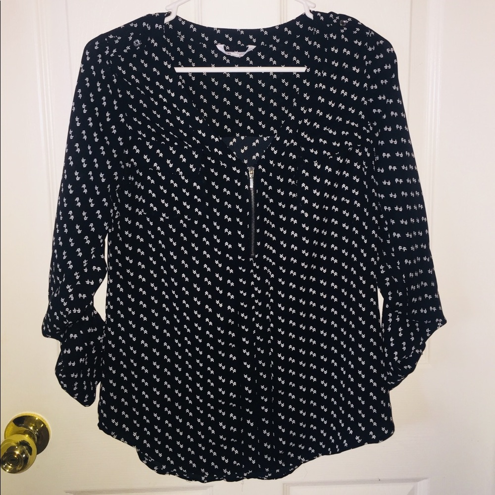 Chevron Printed Blouse