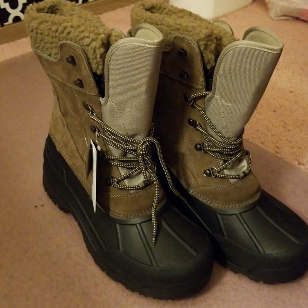 Warm Brown weather boots