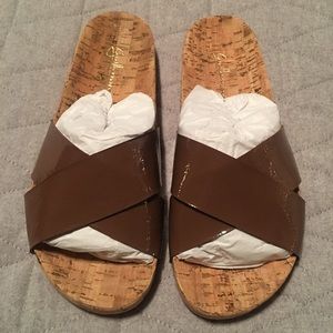 Anthropologie Guilhermina Callala Cork Slides