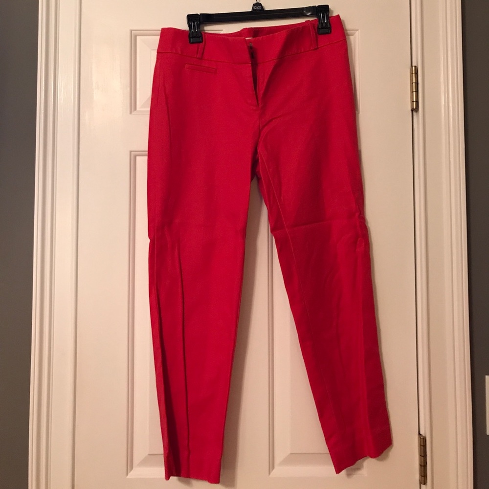 Loft Coral Ankle Pants
