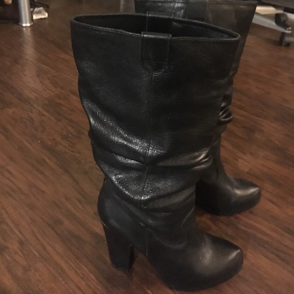 Black Leather Boots