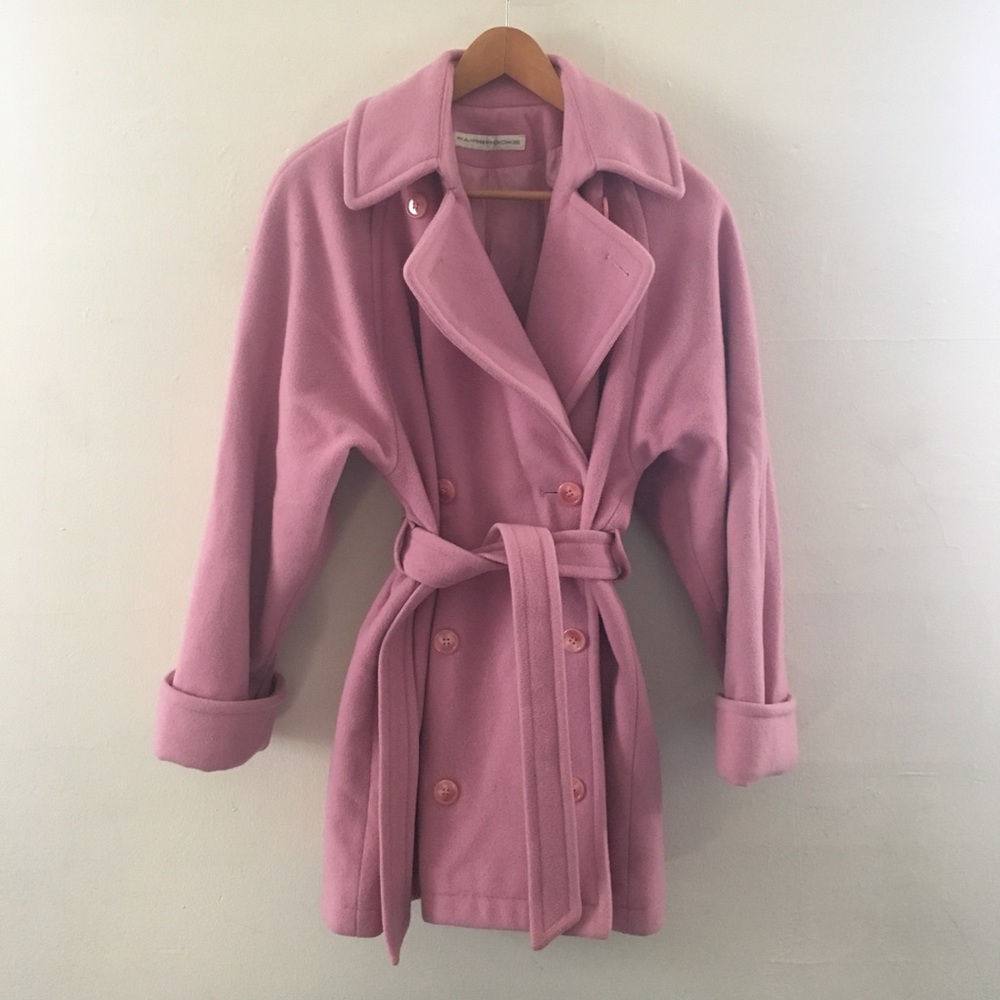 Vintage Pink Wool Coat