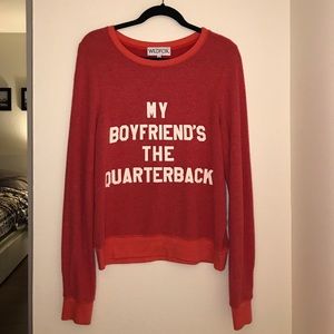 Wildfox My Boyfriends the Quarterback Jumper