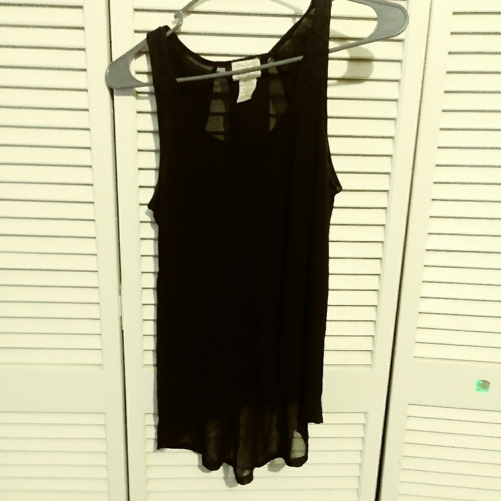 Black tank top