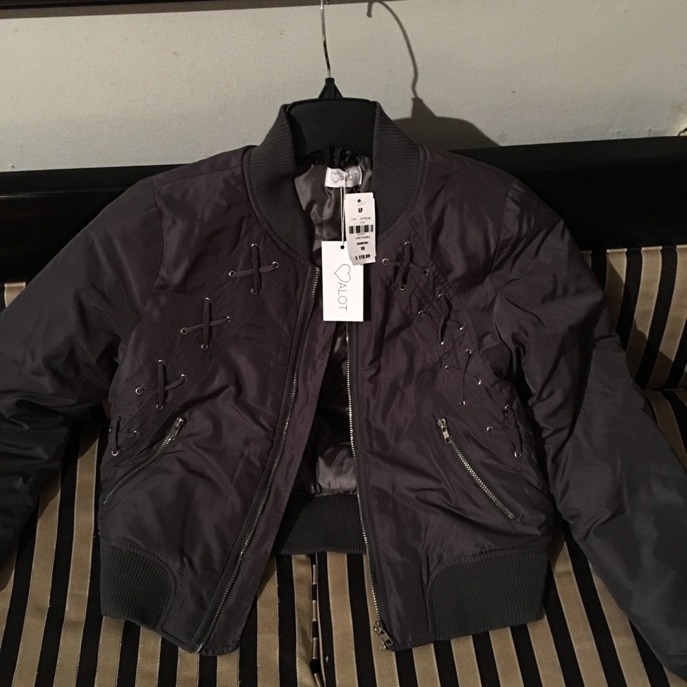 ALOT Grey Bomber Jacket