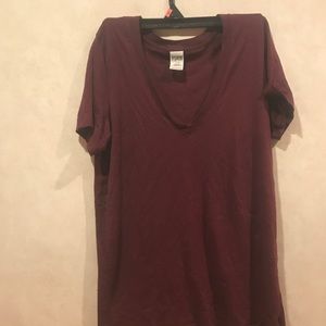 Maroon v neck
