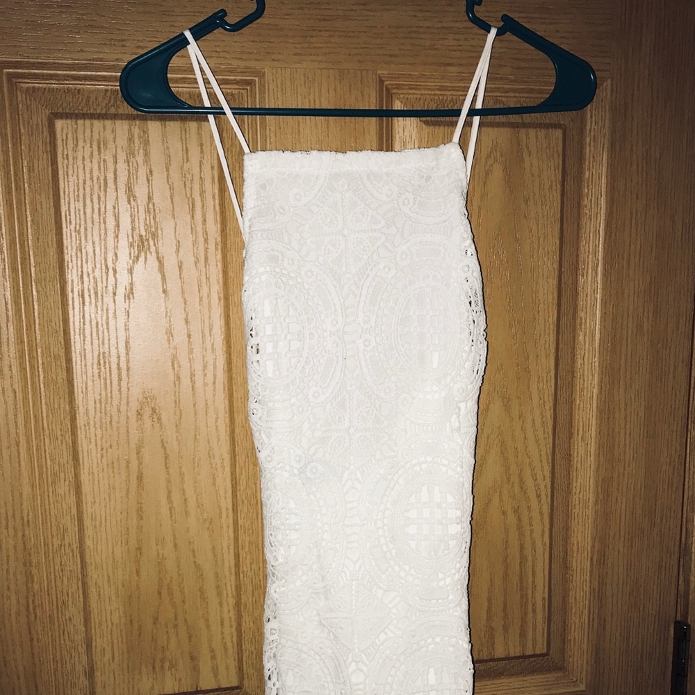 NWOT White Patterned Dress