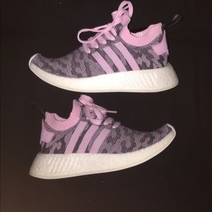 Pink and Black NMD's