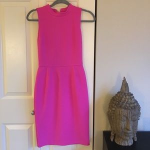 Bubble gum pink sleeveless dress