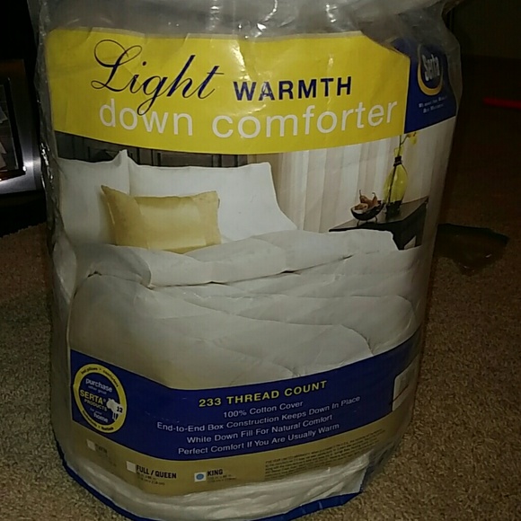 Serta Accessories New Down Comforter By Serta Light Warmth Poshmark