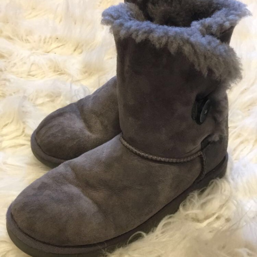 Grey Bailey-Button UGG Boots