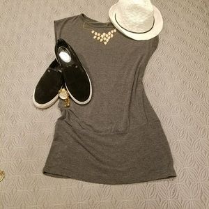 Mini open back dress