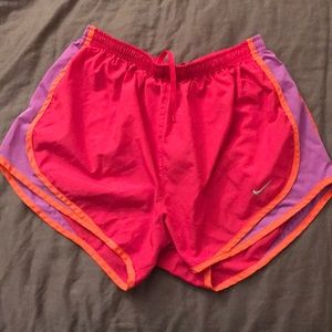 Pink Orange and Purple Nike DriFit Shorts