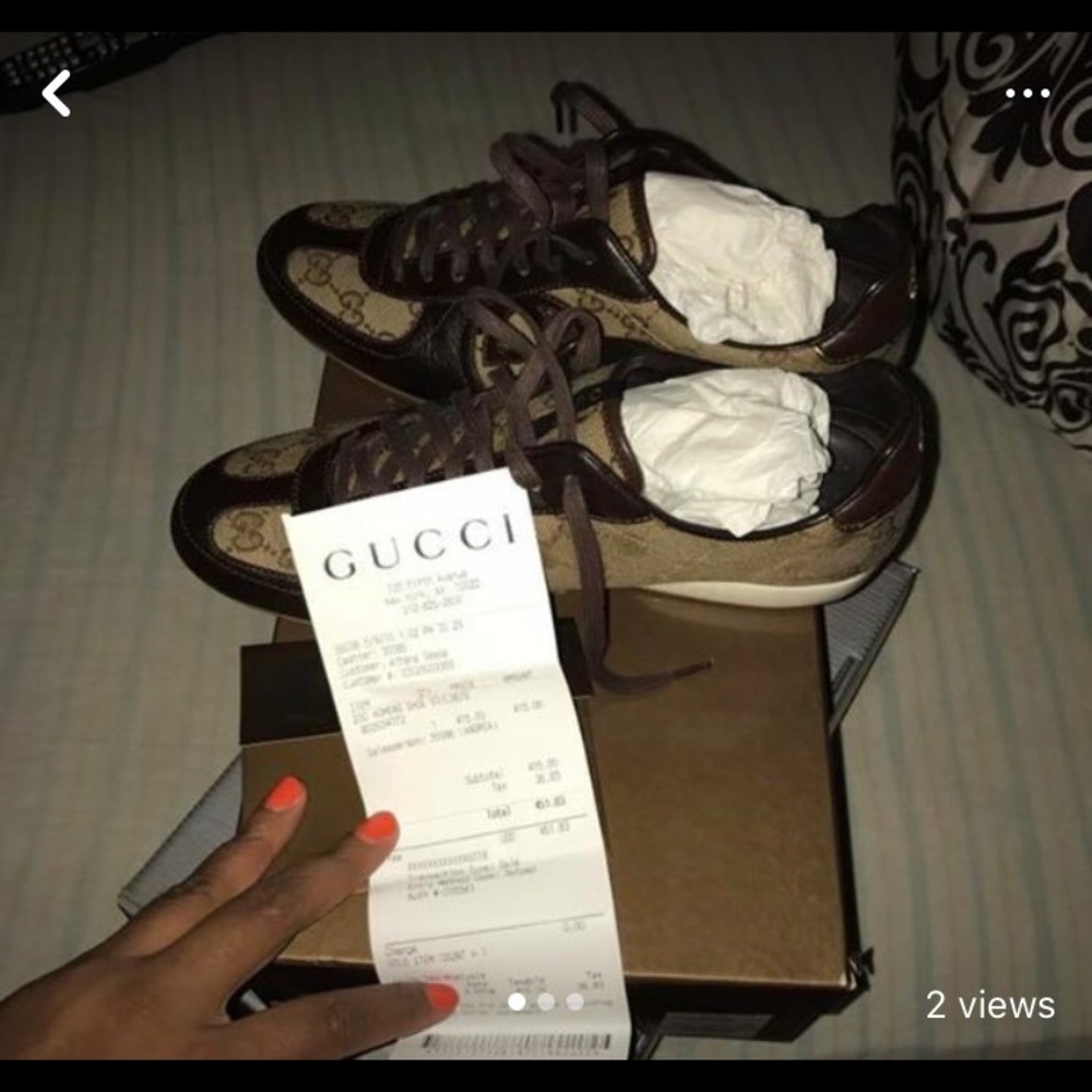 Women Gucci Sneakers Size 8 and a half