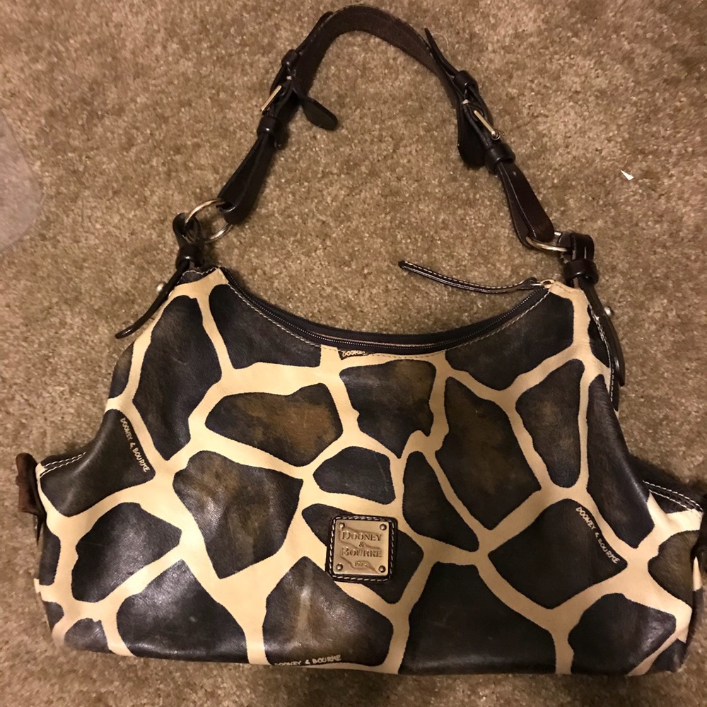 Dooney and Burke Giraffe print purse