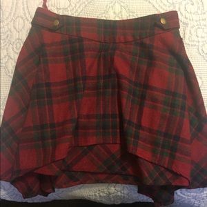 Free People plaid skirt