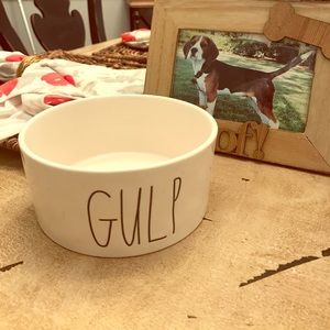 Rae Dunn GULP Dog Bowl
