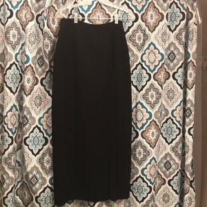 Black long dress skirt