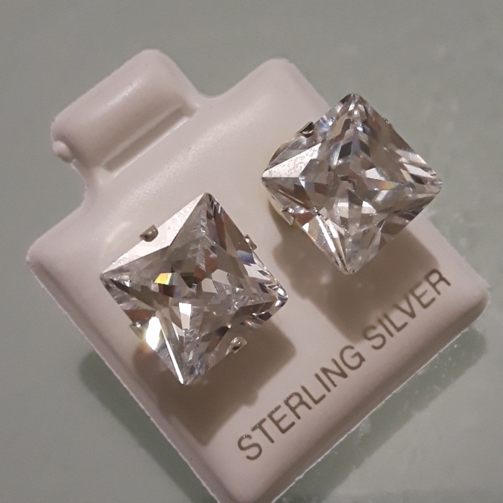 Sterling silver stud earrings