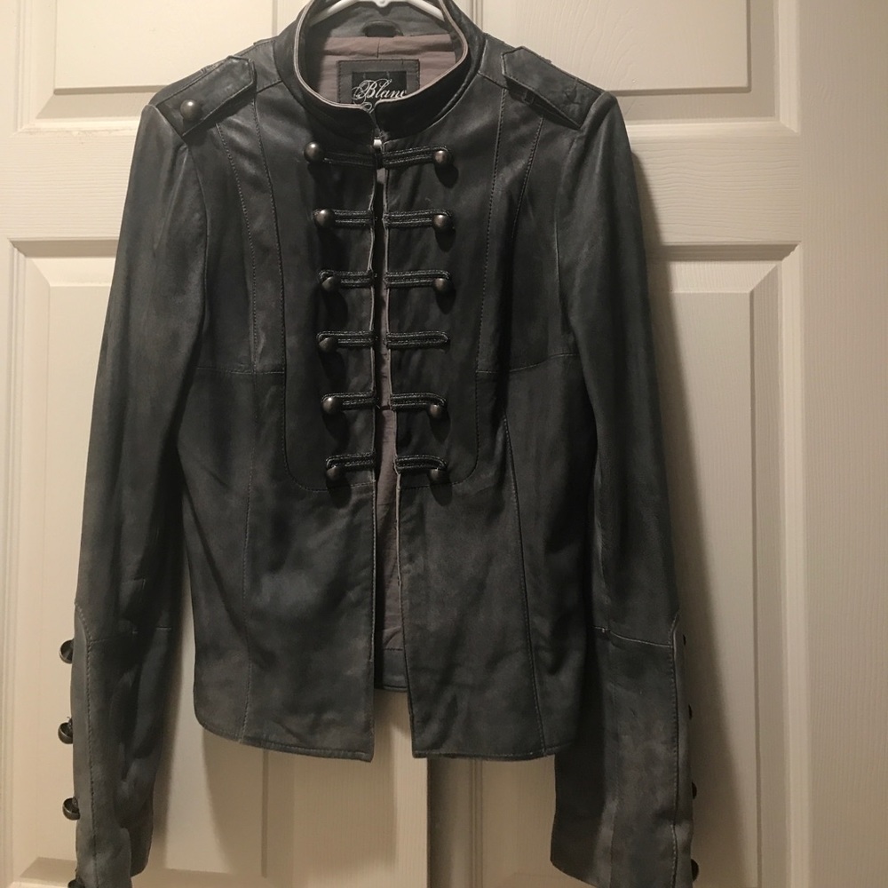 Blank Noir leather jacket size M