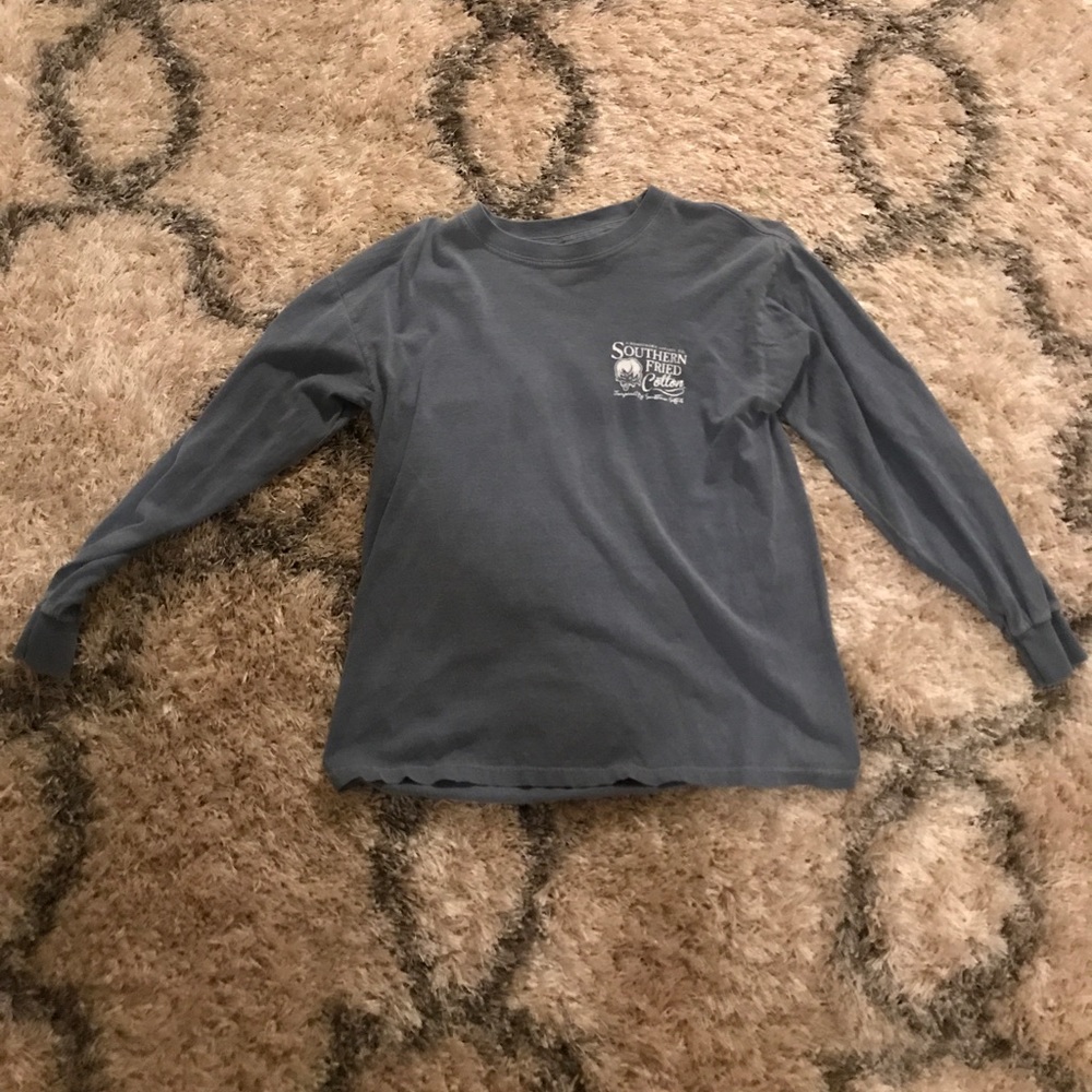 Southern Fried Cotten long sleeve blue t-shirt!:)
