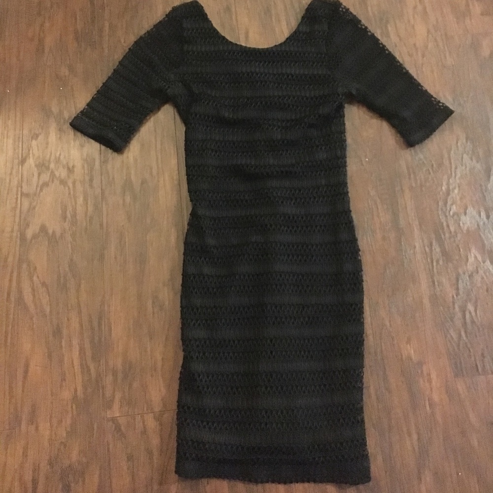 Black Knit Minidress