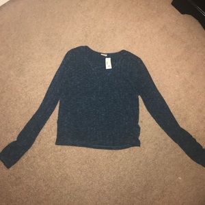 NWT shirt with cross strings in front